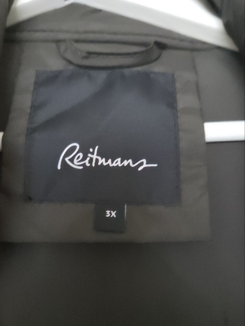 Reitmans Dark Green Gray Hooded Quilted Puffer Coat 3X - Picture 2 of 9